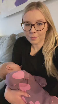 mum breastfeeding in easy access pyjajams