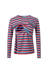 Rainbow Breastfeeding Top | Nursing Top | Fashionable Breastfeeding Clothes UK by Stylish Mum