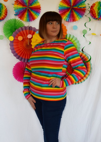 Rainbow Breastfeeding Top | Nursing Top | Fashionable Breastfeeding Clothes UK by Stylish Mum