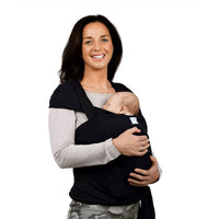 Gaia Carry Stretchy Baby Wrap Pure Tencel - Ebony