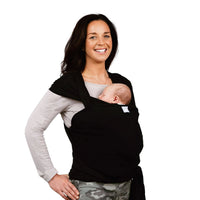 Gaia Carry Stretchy Baby Wrap Pure Tencel - Ebony