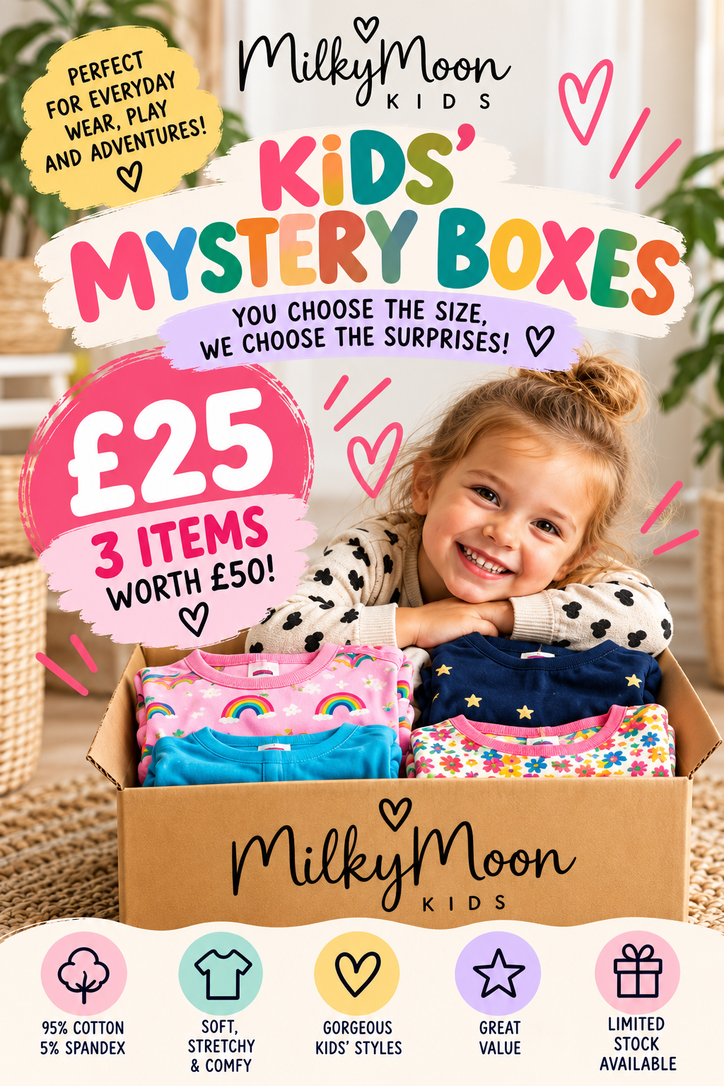 Kids' Mystery Box | 3 Items Worth £50 +