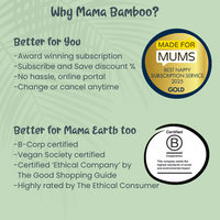 Mama Bamboo Sustainable Baby Wipes DS