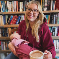 mum breastfeeding her baby in a milkymoon breastfeeding hoodie
