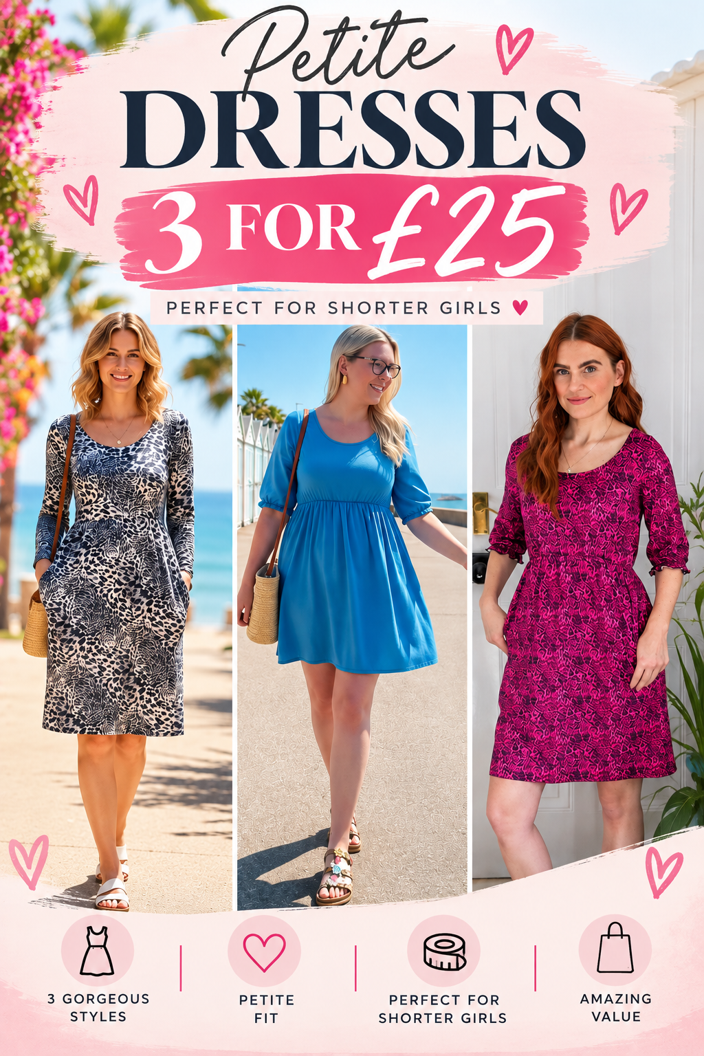 3 Petite Dresses Bundle - 3 for £25