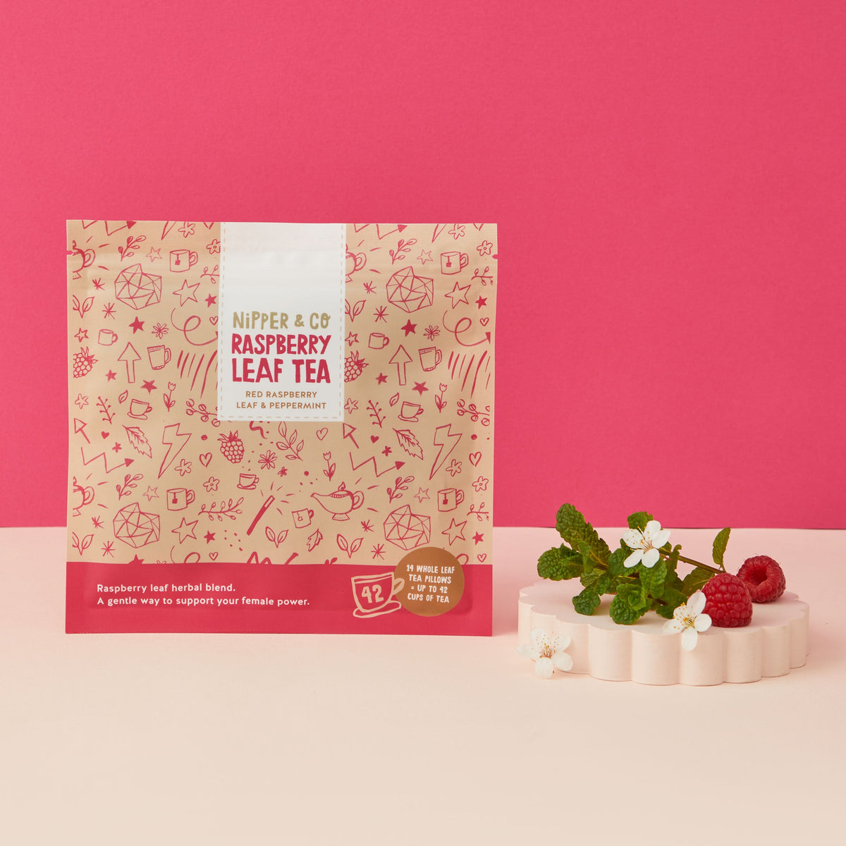 Red Raspberry Leaf Tea, Herbal Infusion for 3rd trimester