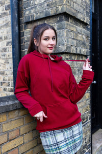 Stood outside - Nursing hoodie for easy breastfeeding access