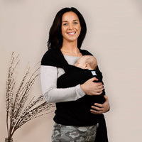 Gaia Carry Stretchy Baby Wrap Pure Tencel - Ebony