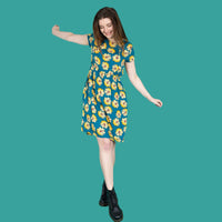 Pre Order Sunflower Breastfeeding Dress - Stylish Mum