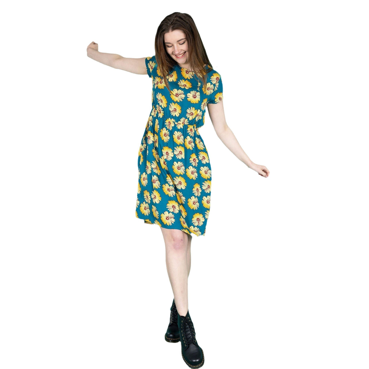 Sunflower Breastfeeding Dress pre order - Stylish Mum