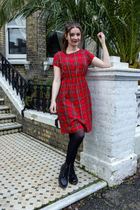 Tartan Breastfeeding Dress - Stylish Mum