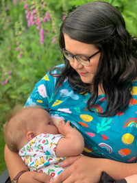 Rainbow Breastfeeding Dress | Fashionable Breastfeeding Clothes UK by Stylish Mum 