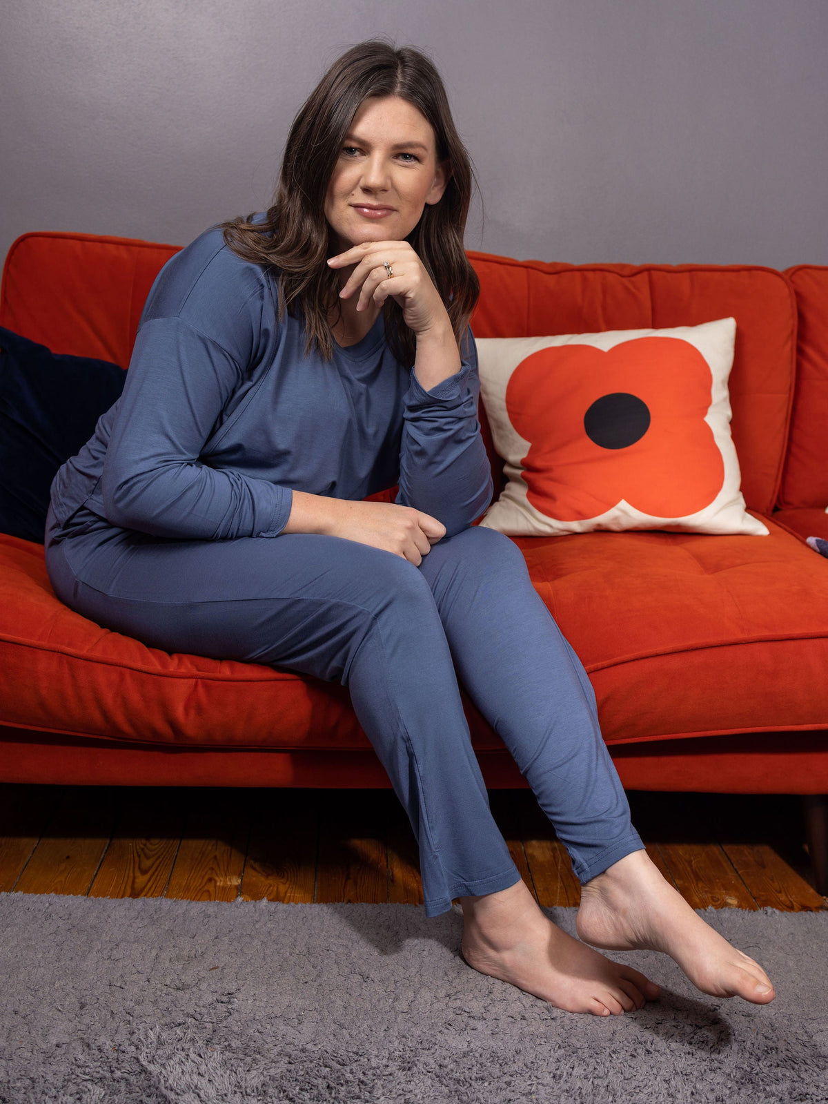 Bonnie Blue Breastfeeding Pyjamas - Stylish Mum