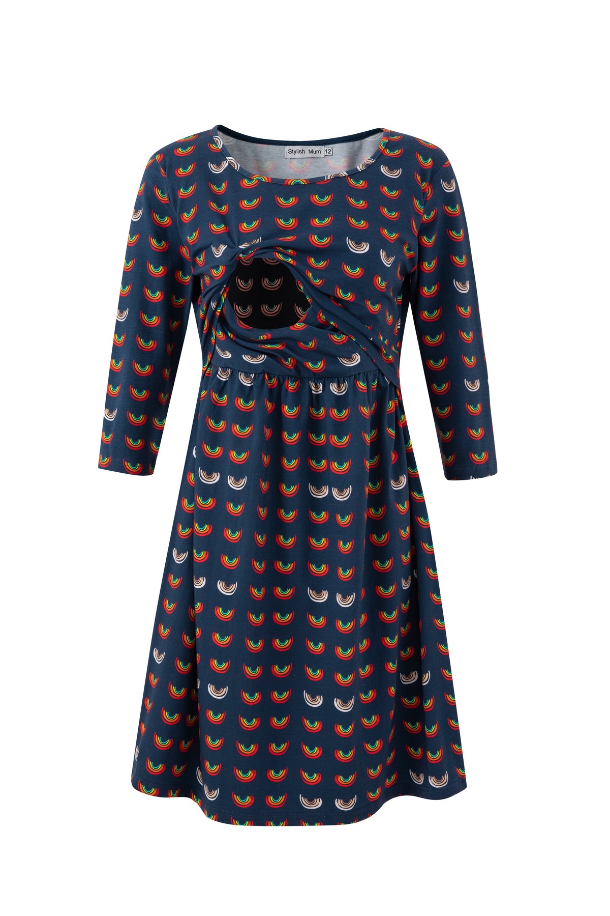 Boob Over the Rainbow Skater Dress - Stylish Mum nursing dresses UK