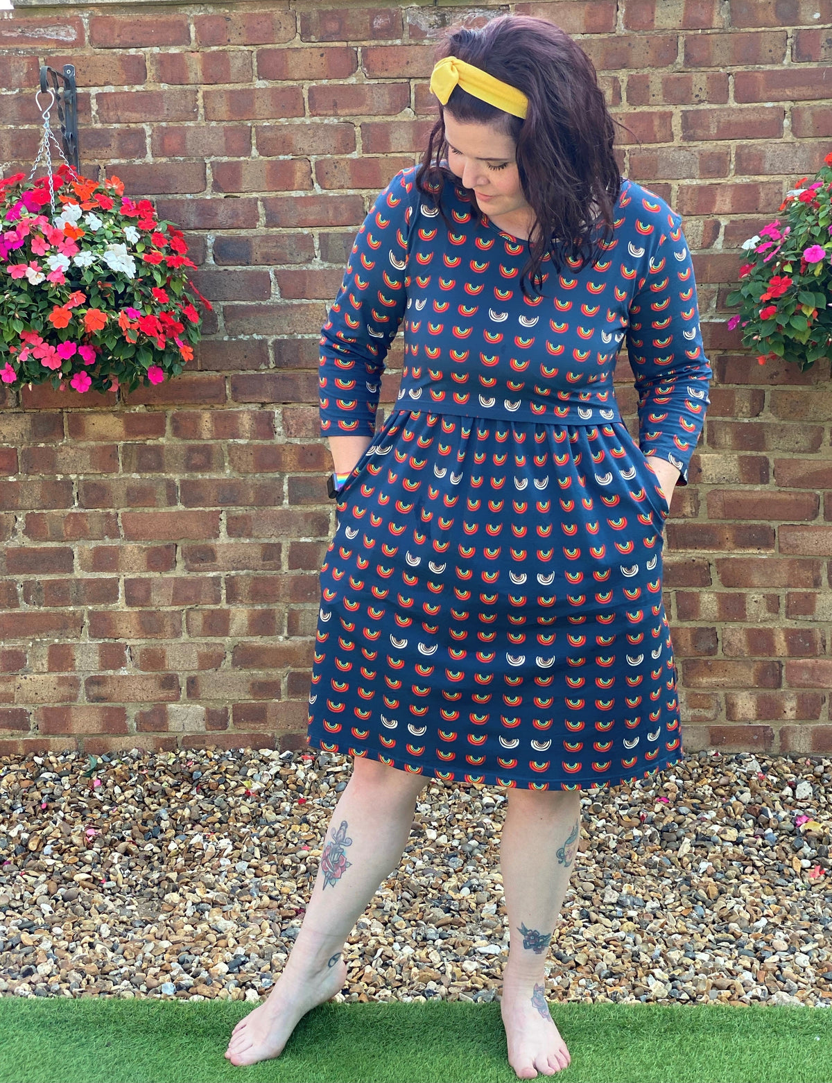 Boob Over the Rainbow Skater Dress - Stylish Mum