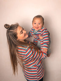 Cara Stripe Breastfeeding Top - Stylish Mum