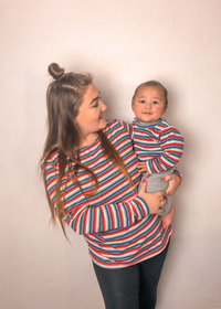 Rainbow Breastfeeding Top | Nursing Top | Fashionable Breastfeeding Clothes UK by Stylish Mum 