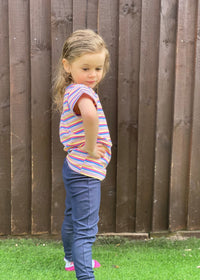 Chloe Rainbow Kids Top - Stylish Mum