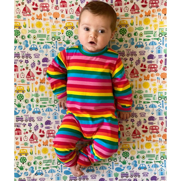 Easy Change Rainbow Babygrow - Stylish Mum