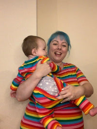 Easy Change Rainbow Babygrow - Stylish Mum