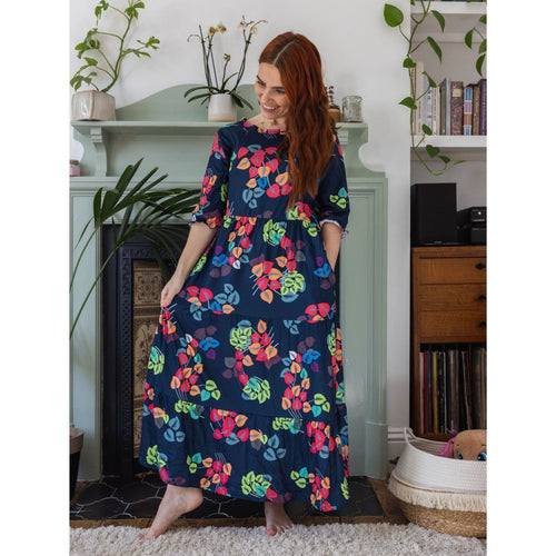 Faith Floral Midi Breastfeeding Dress - Stylish Mum