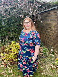 Faith Floral Midi Breastfeeding Dress - Stylish Mum