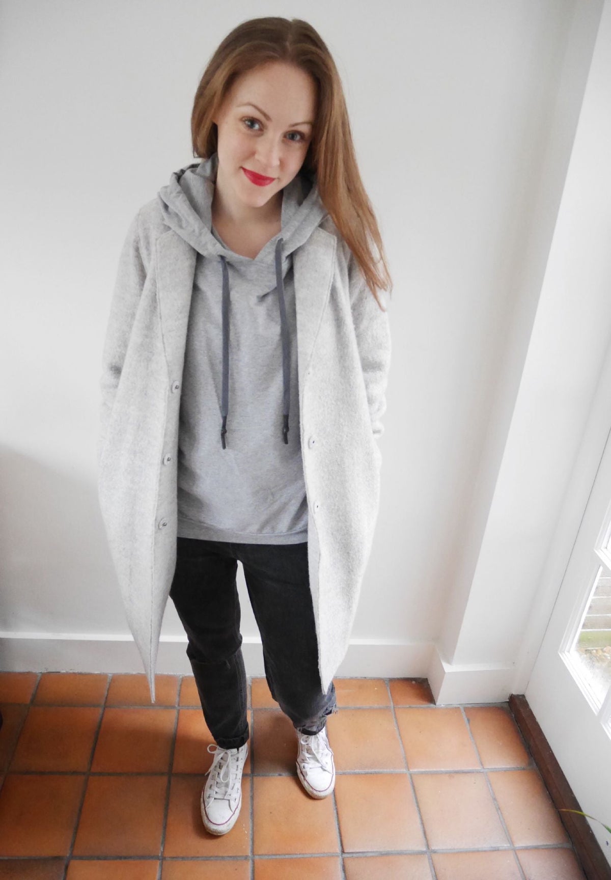 Light Grey Breastfeeding Hoodie - Stylish Mum  for nursing hoodies UK