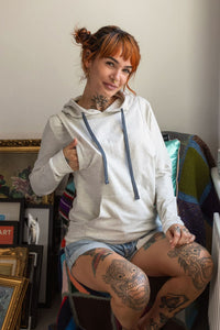 Light Grey Breastfeeding Hoodie - Stylish Mum  for nursing hoodies UK