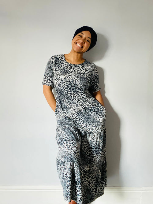 Lola Leopard Midi Breastfeeding Dress - Stylish Mum by milkyMoon