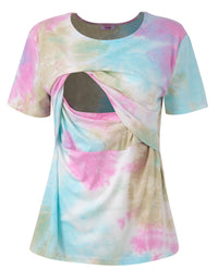 Pre-Order Tie Dye Breastfeeding Top - Stylish Mum