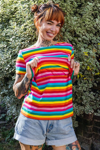 Rachael Rainbow Breastfeeding T-shirt - Stylish Mum