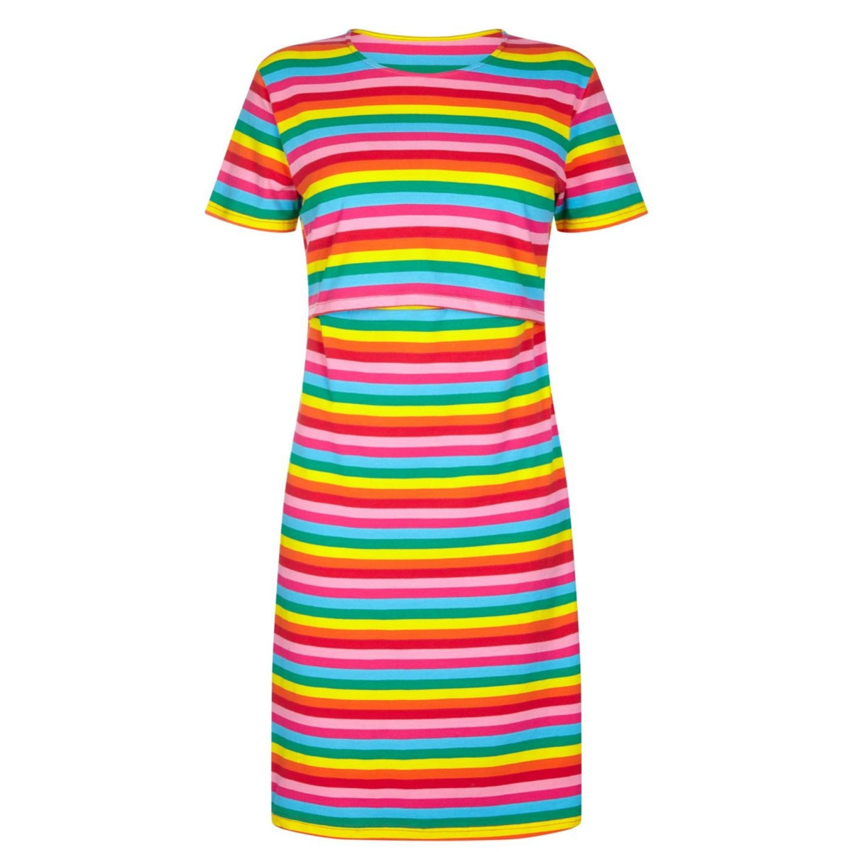 Rachel Rainbow Breastfeeding Dress - Stylish Mum
