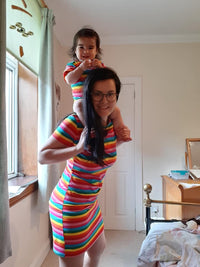 Rachel Rainbow Breastfeeding Dress - Stylish Mum