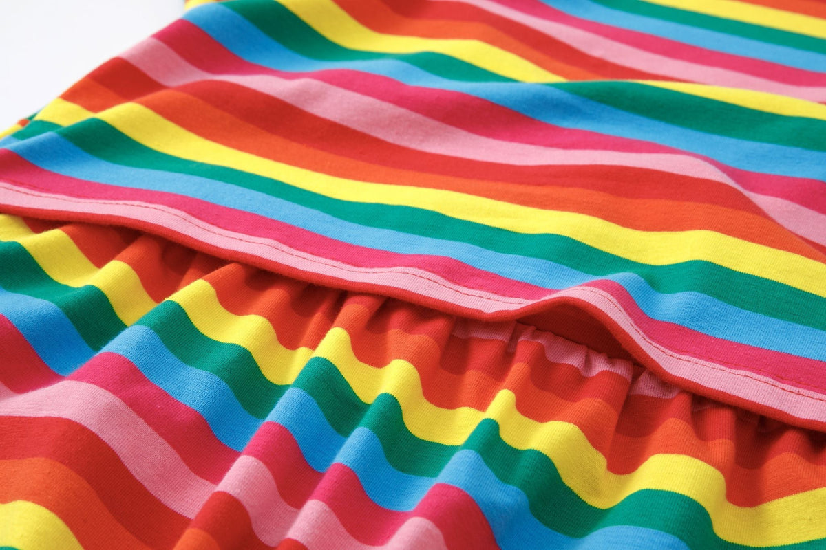 Rainbow Breastfeeding Skater Dress - Stylish Mum