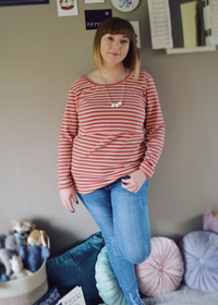 Rosie Stripe Breastfeeding Sweater