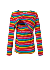 Roxy Rainbow Breastfeeding Top - Stylish Mum