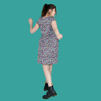 Ruby Rainbow Leopard Breastfeeding Dress - Stylish Mum