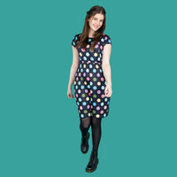 Shona Spot Breastfeeding Dress - Stylish Mum