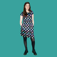 Shona Spot Breastfeeding Dress - Stylish Mum