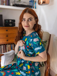 Sophie Floral Breastfeeding Dress - Stylish Mum