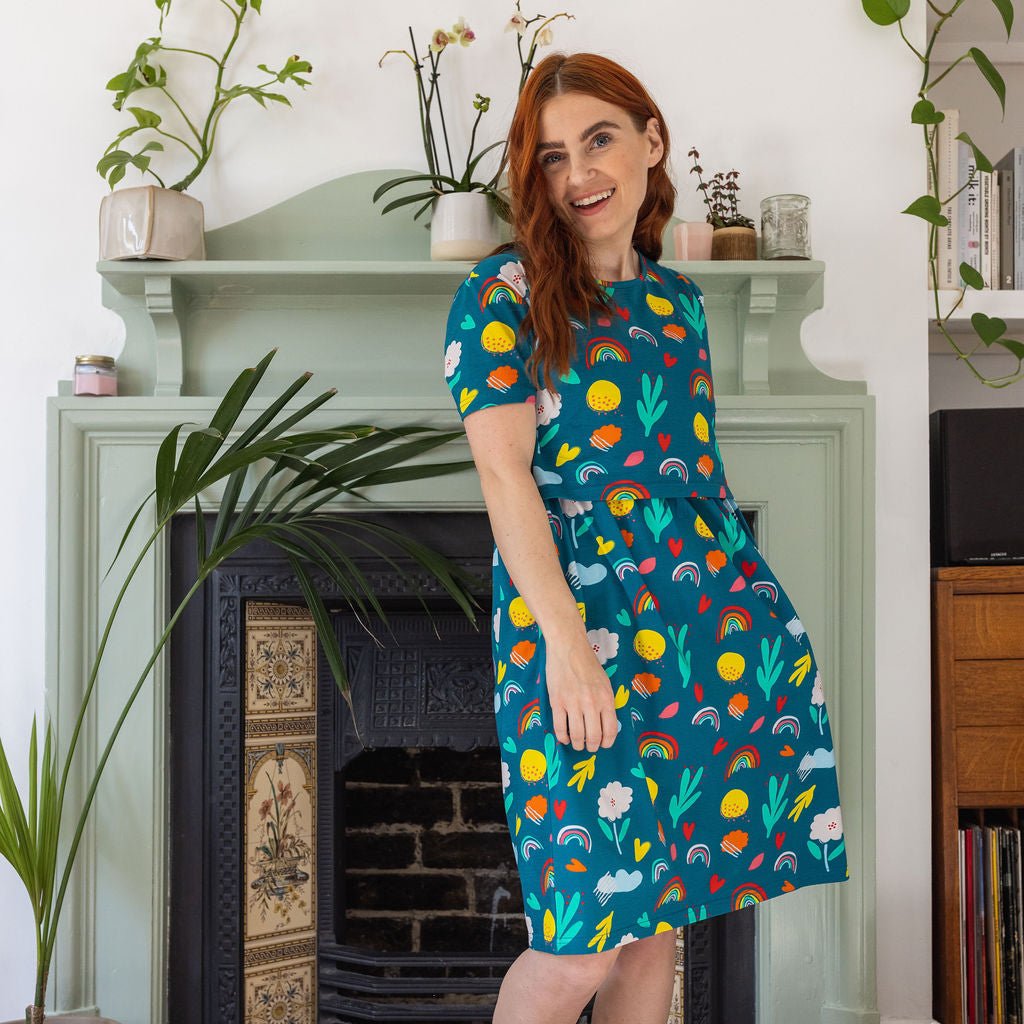 Sophie Floral Breastfeeding Dress - Stylish Mum