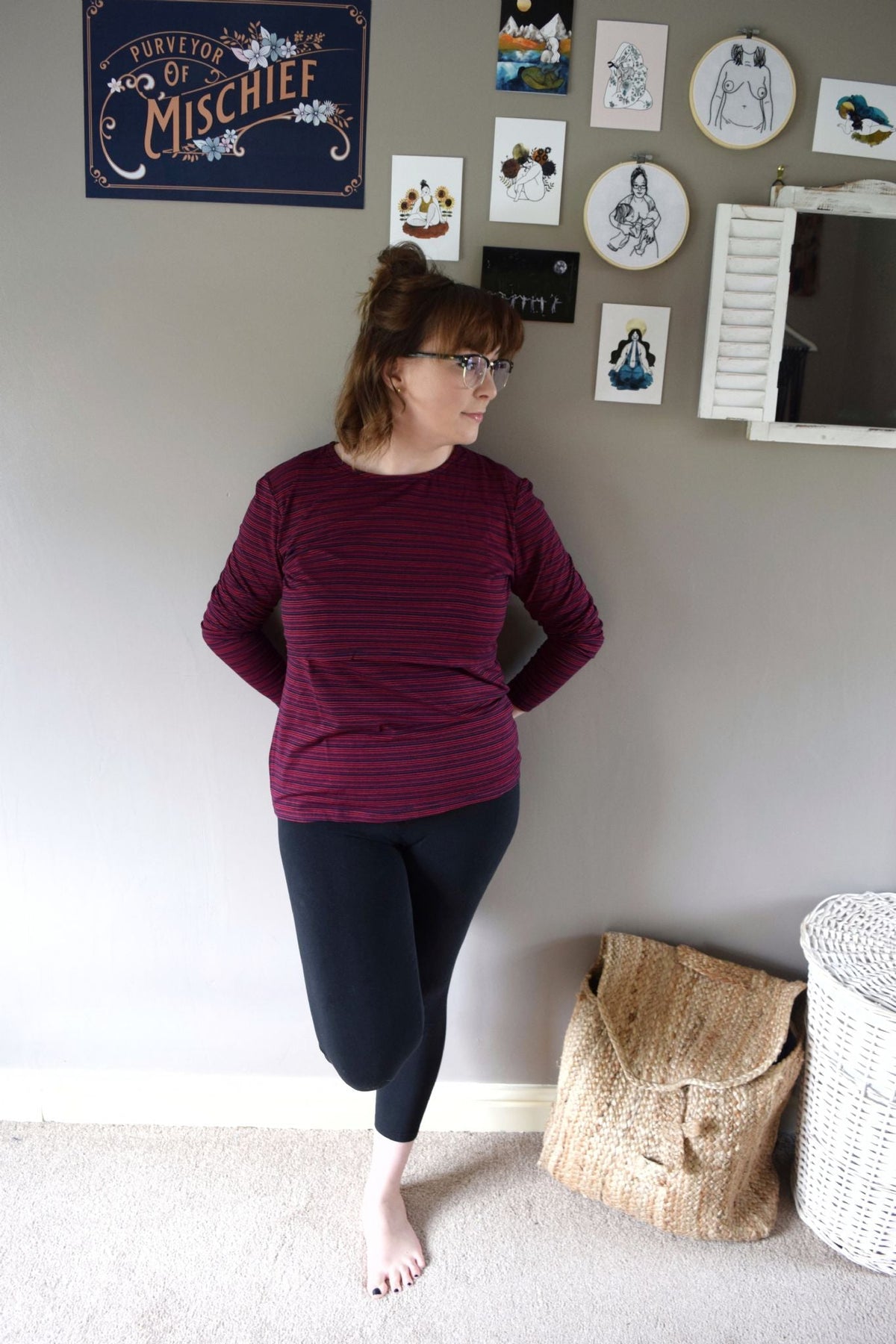 Suzie Stripe Breastfeeding Top - Stylish Mum