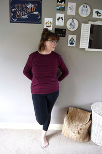 Suzie Stripe Breastfeeding Top - Stylish Mum