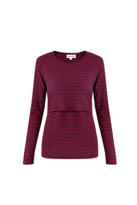 Suzie Stripe Breastfeeding Top - Stylish Mum