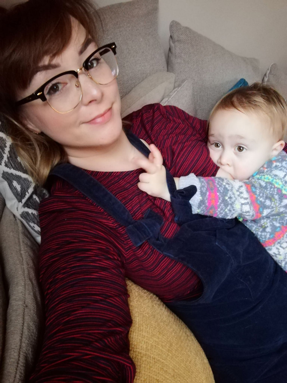 Suzie Stripe Breastfeeding Top - Stylish Mum