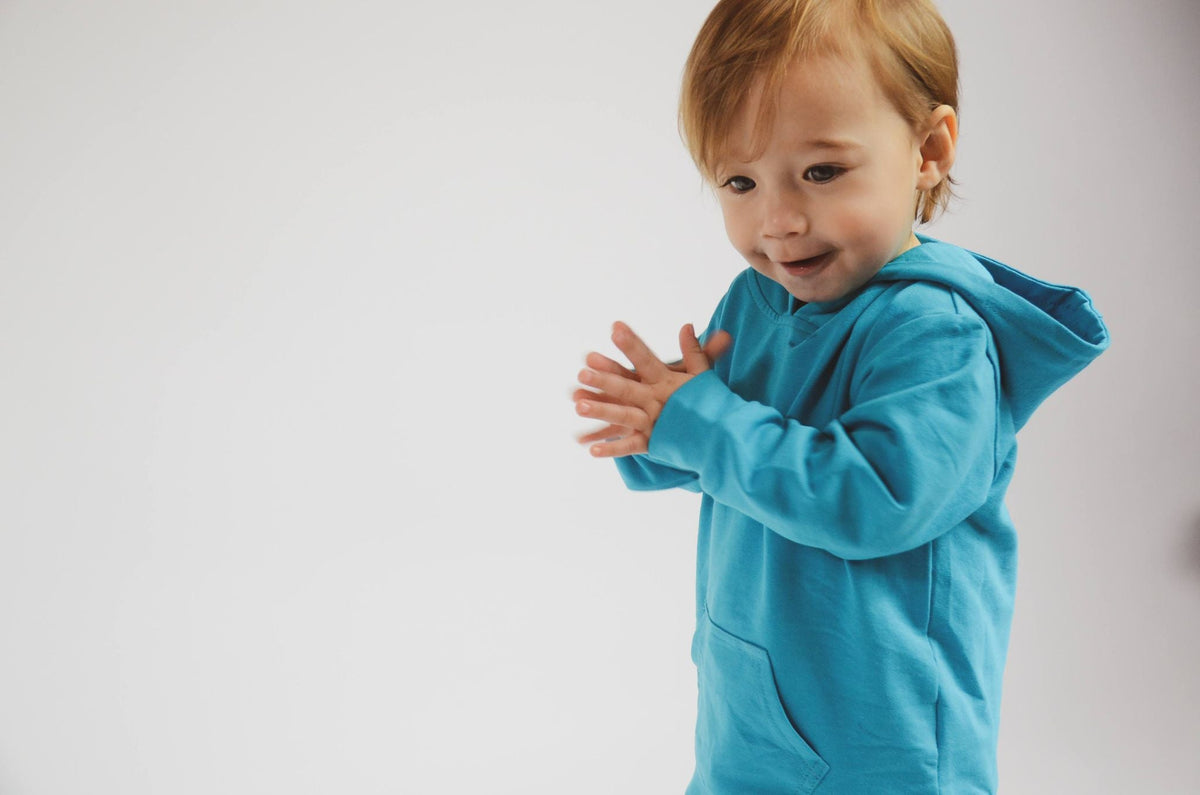 Teal Stylish Kid Hoodie - Stylish Mum