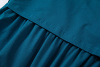 Tracy Teal Breastfeeding Skater Dress - Stylish Mum