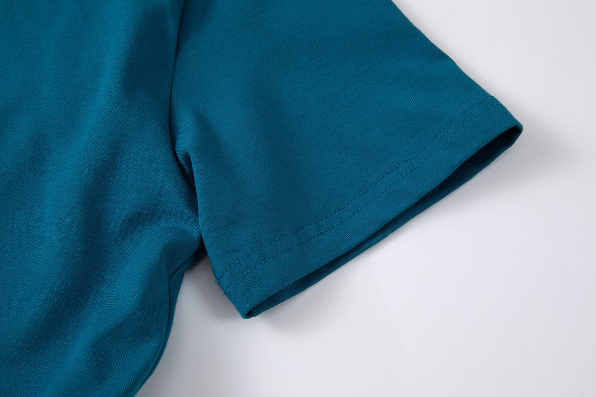 Tracy Teal Breastfeeding Skater Dress - Stylish Mum